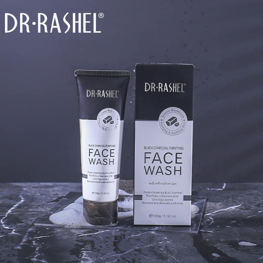 Dr.Rashel Black Charcoal Purifying Face Wash - 100g