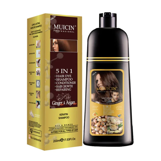 5 In 1 Hair Color Shampoo With Ginger & Argan Oil - Color Refresh & Repair