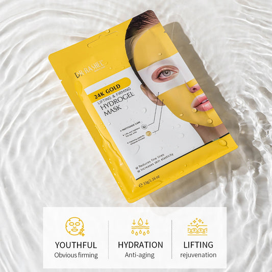 DR.RASHEL 24K Gold Lifting & Firming Hydrogel Mask – Hydrating, Firming & Radiance Boost