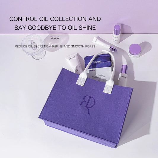 Dr. Rashel Retinol Skincare Gift Set – 6-Piece Night Repair Collection With Hand Bag