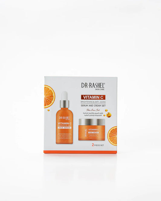 Dr. Rashel Vitamin C Brightening & Anti-Aging Serum & Face Cream Set