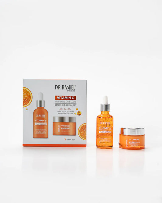 Dr. Rashel Vitamin C Brightening & Anti-Aging Serum & Face Cream Set