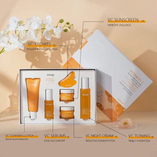 Dr. Rashel Vitamin C Active Brightening Skin Care Set (6 Pieces / Set)