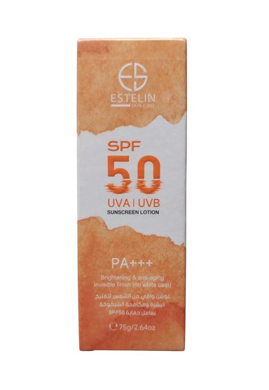 Estelin Brightening & Anti-Aging Sunscreen Lotion SPF50