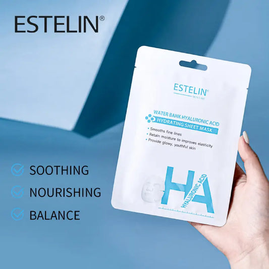 Estelin Water Bank Hyaluronic Acid Hydrating Sheet Mask 25g