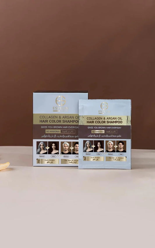 Estelin Collagen & Argan Oil Sachet Hair Color Shampoo