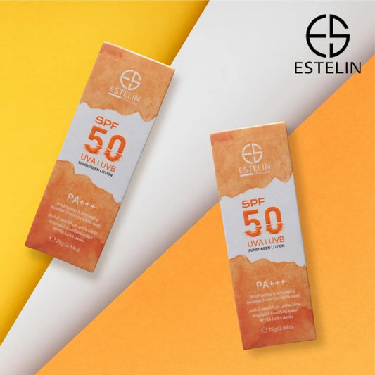 Estelin Brightening & Anti-Aging Sunscreen Lotion SPF50