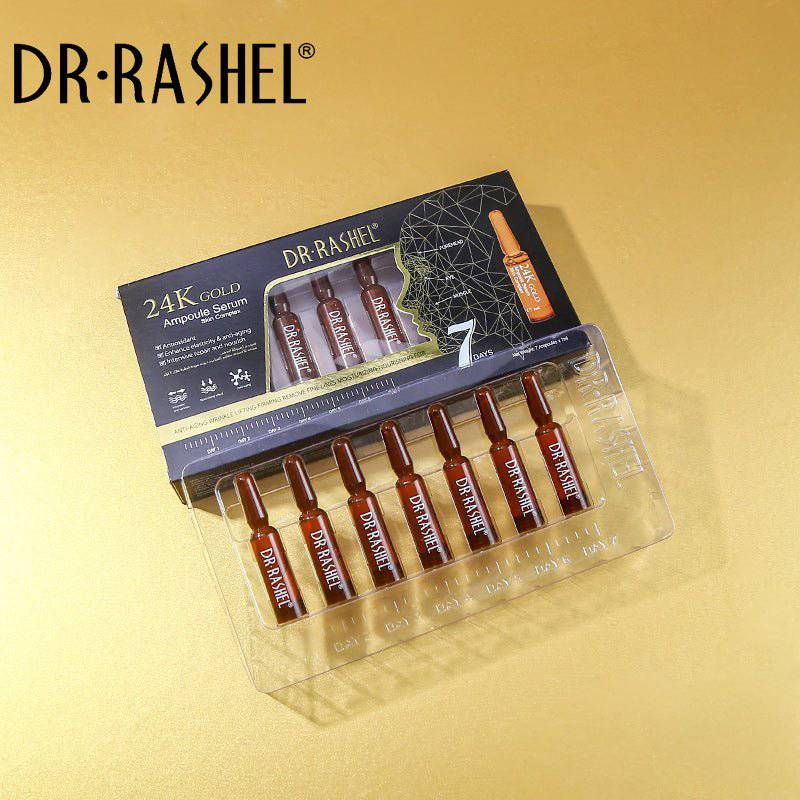 DR RASHEL Skin Care 24K Gold Ampoule face Serum 2ml x 7pcs - Dr-Rashel-Official