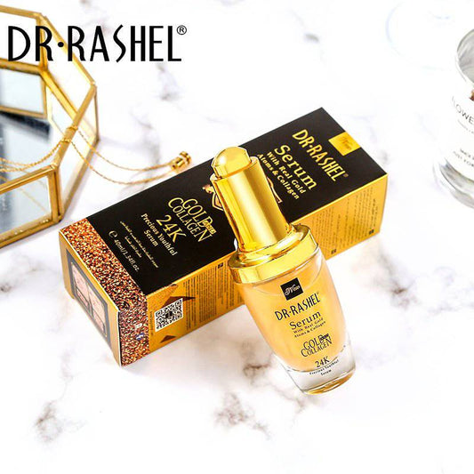 DR.RASHEL 24 K Real Gold Atoms Ampoule Collagen Makeup Primer Anti Wrinkle Hyaluronic Acid Face Whitening Serum - Dr-Rashel-Official