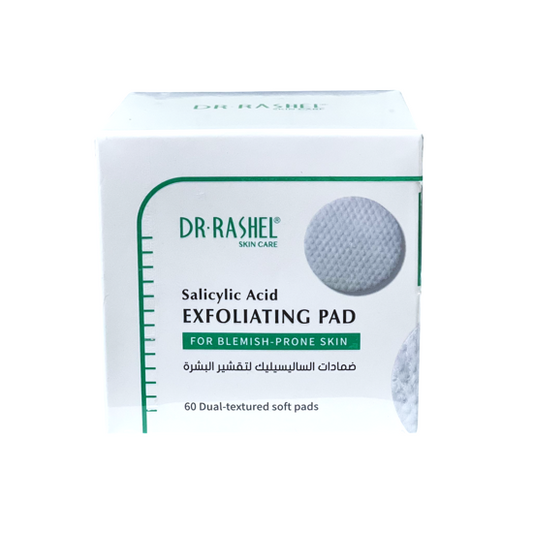 Dr. Rashel Salicylic Acid Exfoliating Pads – For Blemish-Prone Skin, 60 Dual-Textured Soft Pads