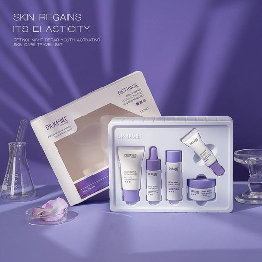 DR.RASHEL Retinol Night Repair Youth-Activating Skin Care Travel Set (5-Piece)