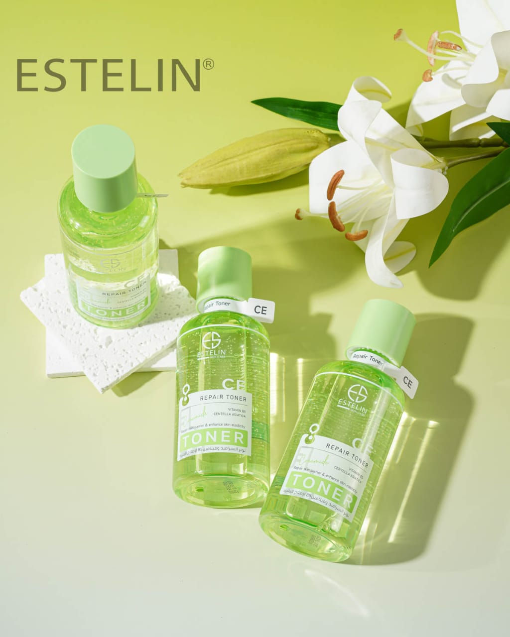 ESTELIN CE Repair Toner Vitamin B5 And Centella Asiatica 400ml – Dr-Rashel-Official