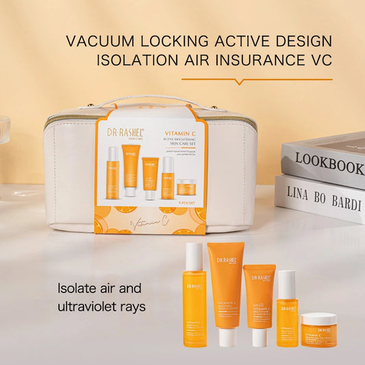 DR.RASHEL Vitamin C Skincare Set – Brightening & Hydrating Skin Care Collection