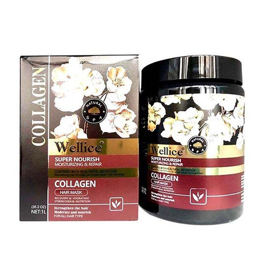 Wellice Natural Essence Hair Repair & Nourishment Mask - 1000ml - Collagen