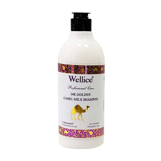 Wellice Professional Care Nourishing Camel Milk Shampoo - 520gms - 24 K Gold
