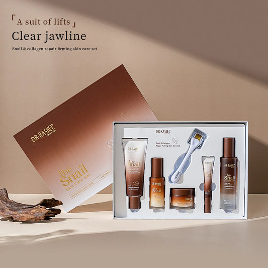 Dr. Rashel Snail & Collagen Repair Firming Skin Care Set – Complete Anti-Aging & Clear Jawline Skincare Collection