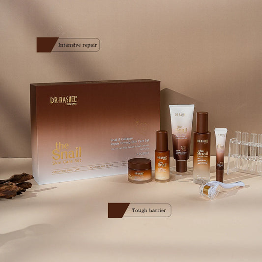 Dr. Rashel Snail & Collagen Repair Firming Skin Care Set – Complete Anti-Aging & Clear Jawline Skincare Collection