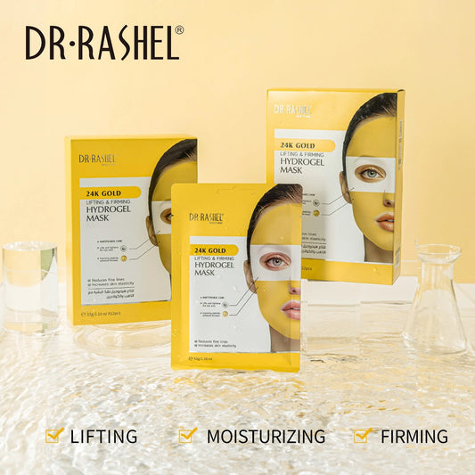 DR.RASHEL 24K Gold Lifting & Firming Hydrogel Mask – Hydrating, Firming & Radiance Boost