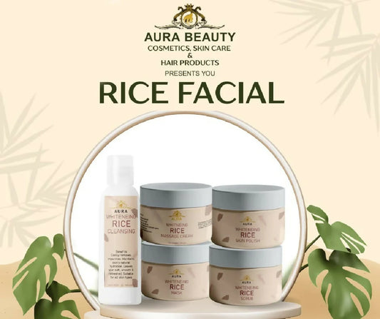 Aura Beauty Whitening Rice Facial Kit