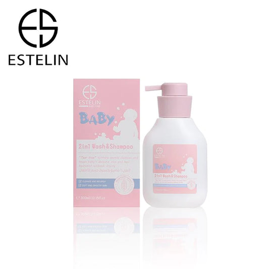 Estelin Baby 2 in 1 Wash And Shampoo for Cleanse And Nourishing 300ml