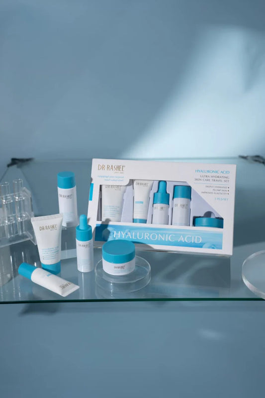 Dr Rashel Hyaluronic Acid Ultra Hydrating Skin Care Travel Set – 5 Pcs