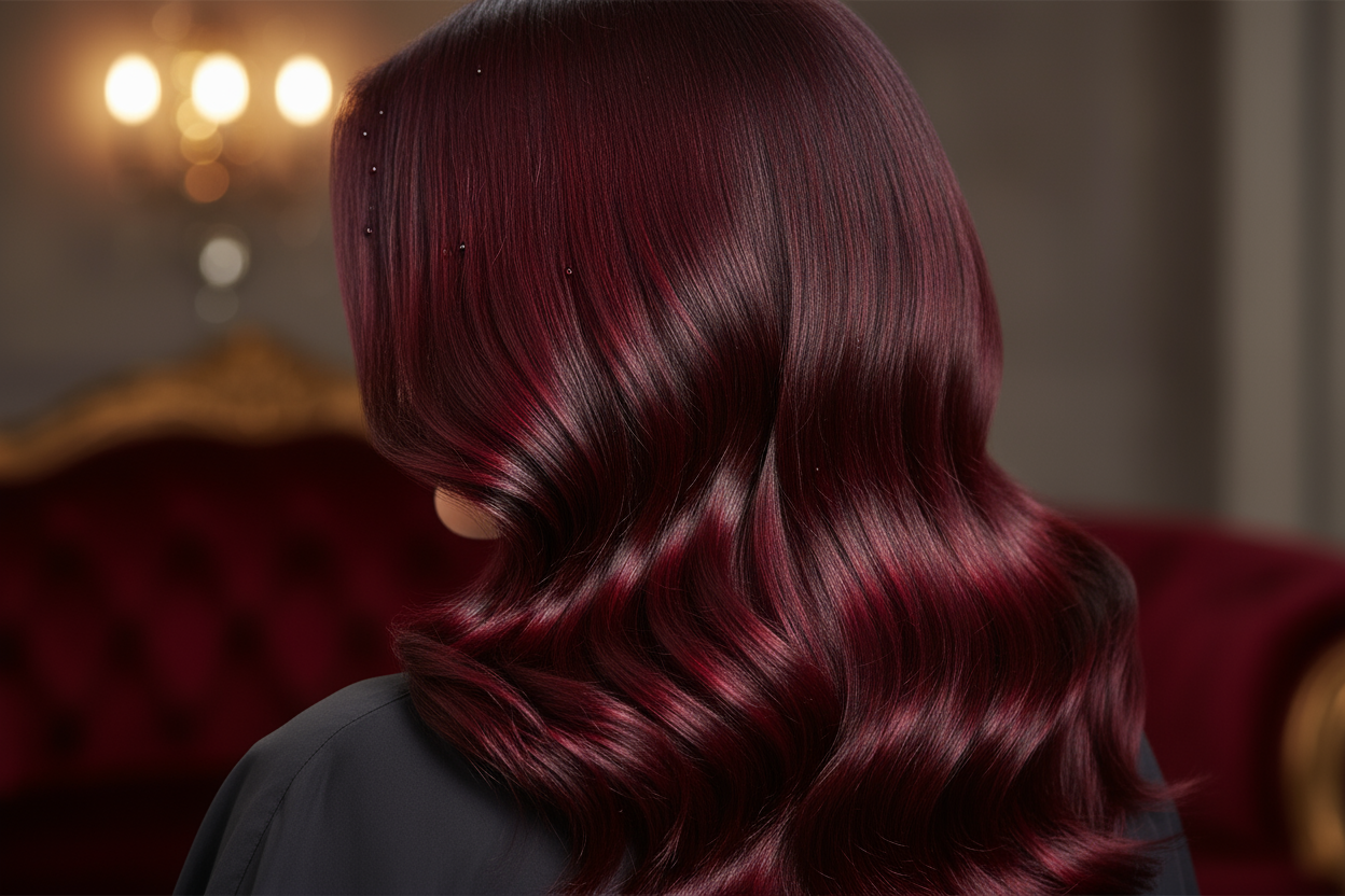 Dark Wine Red hair