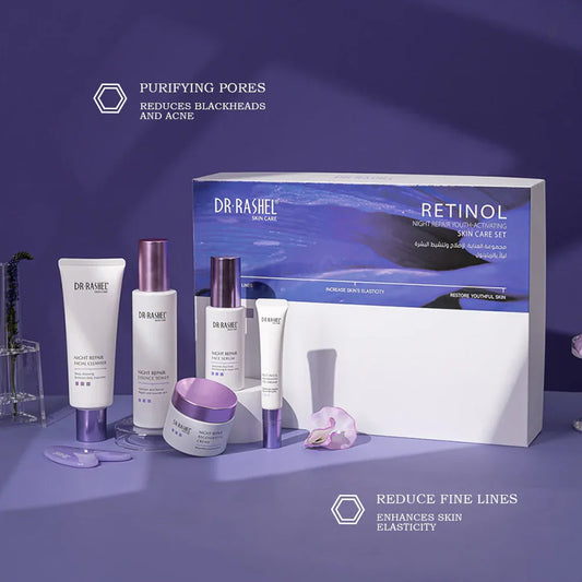 Dr. Rashel Retinol Night Repair Skin Care Set – Complete Anti-Aging & Brightening Kit