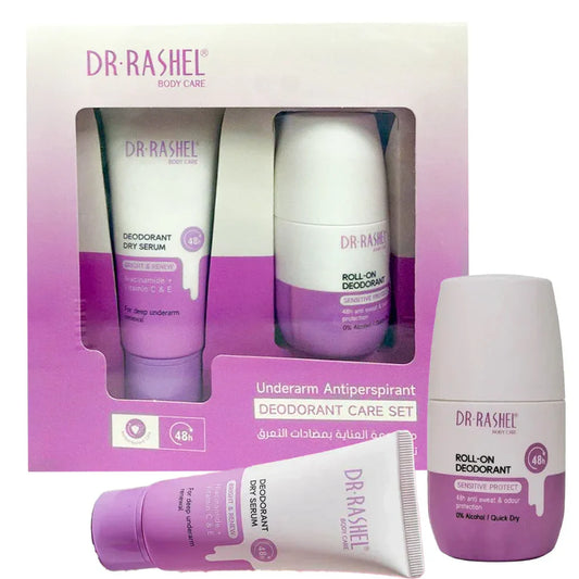 Dr. Rashel Underarm Antiperspirant Deodorant Care Set – 48H Sweat & Odor Protection