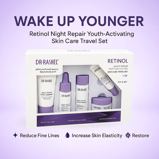 DR.RASHEL Retinol Night Repair Youth-Activating Skin Care Travel Set (5-Piece)