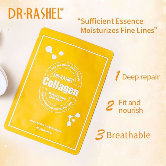 DR RASHEL Collagen Multi-lift ultra glow mask 25g*5pcs - Dr-Rashel-Official