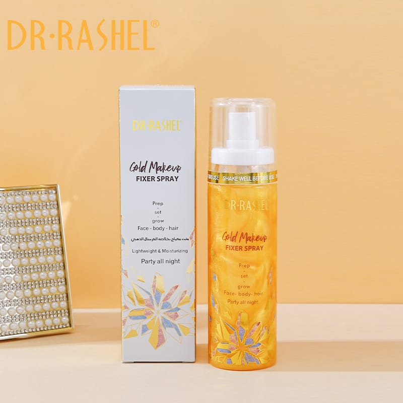 Dr.Rashel Lightweight & Moisturizing Gold Makeup Fixer Spray - Dr-Rashel-Official