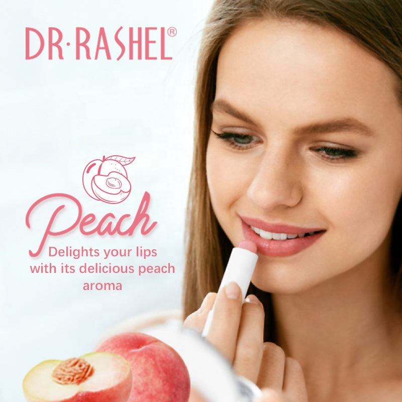 DR RASHEL Lip Balm Series Plumping & Hydrating Lips - Peach - Dr-Rashel-Official