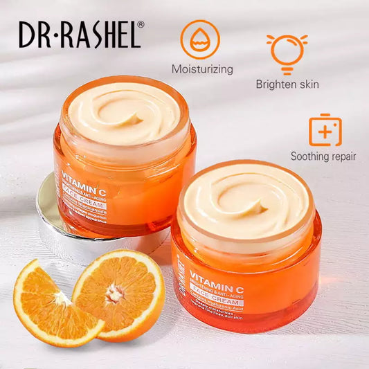Dr.Rashel Vitamin C Brightening & Anti Aging Face Cream Powered By Hyaluronic Acid - Dr-Rashel-Official