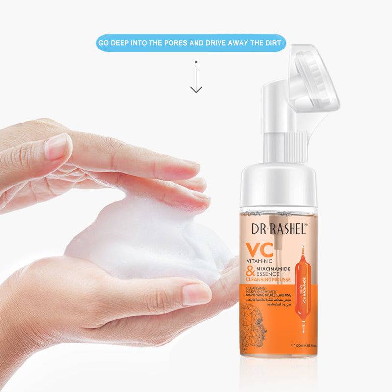 Dr.Rashel Vitamin C & Niacinamide Essence Cleansing Mousse - 125ml - Dr-Rashel-Official