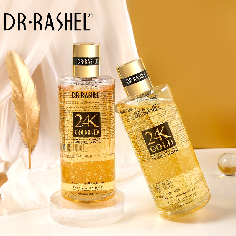 Dr.Rashel 24K Gold Radiance & Anti-Aging Essence Toner - 300ml - Dr-Rashel-Official
