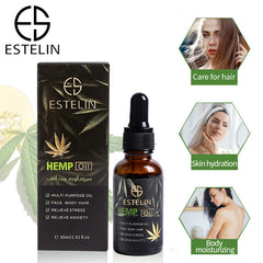 Estelin Multi purpose Face Body & Hair Hemp Oil - 30ml - Dr-Rashel-Official