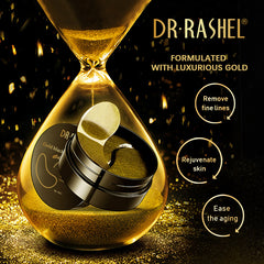 DR RASHEL Skin Care 24k Gold Black Pearl Hydrogel Eye Mask 60pcs Brightening Lightening Moisturizing Eye Mask - Dr-Rashel-Official
