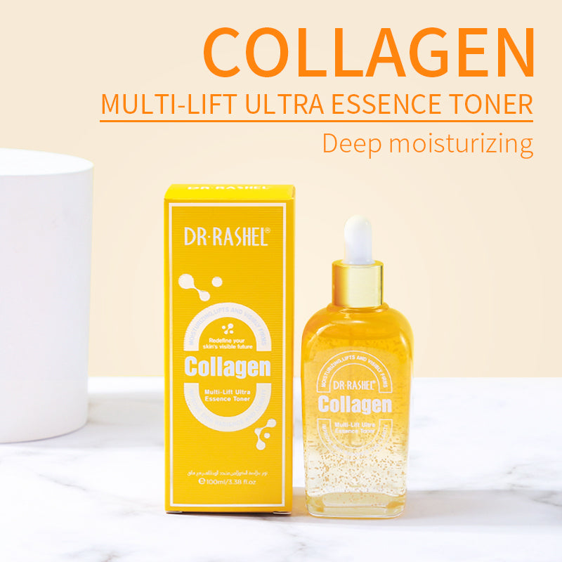 DR RASHEL Collagen Multi-Lift Ultra Anti-wrinkle Essence Toner 100ml - Dr-Rashel-Official