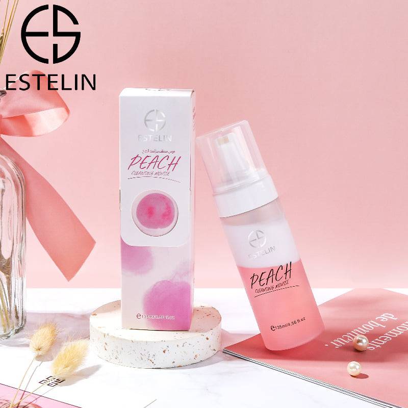 ESTELIN Skin Care Deep Cleaning Pore Cleaning Peach Cleansing Mousse 135ML - Dr-Rashel-Official