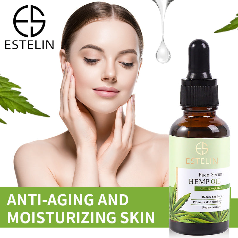 Estelin Hemp Oil Face Serum to Reduce Fine Lines & Wrinkles - 30ml - Dr-Rashel-Official