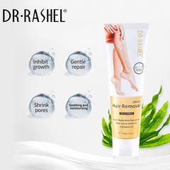 Dr.Rashel Aloe Vera & Vitamin E Silky Legs Underarm Bikini Line Body Depilatory Cream Hair Removal Cream - 100g - Dr-Rashel-Official