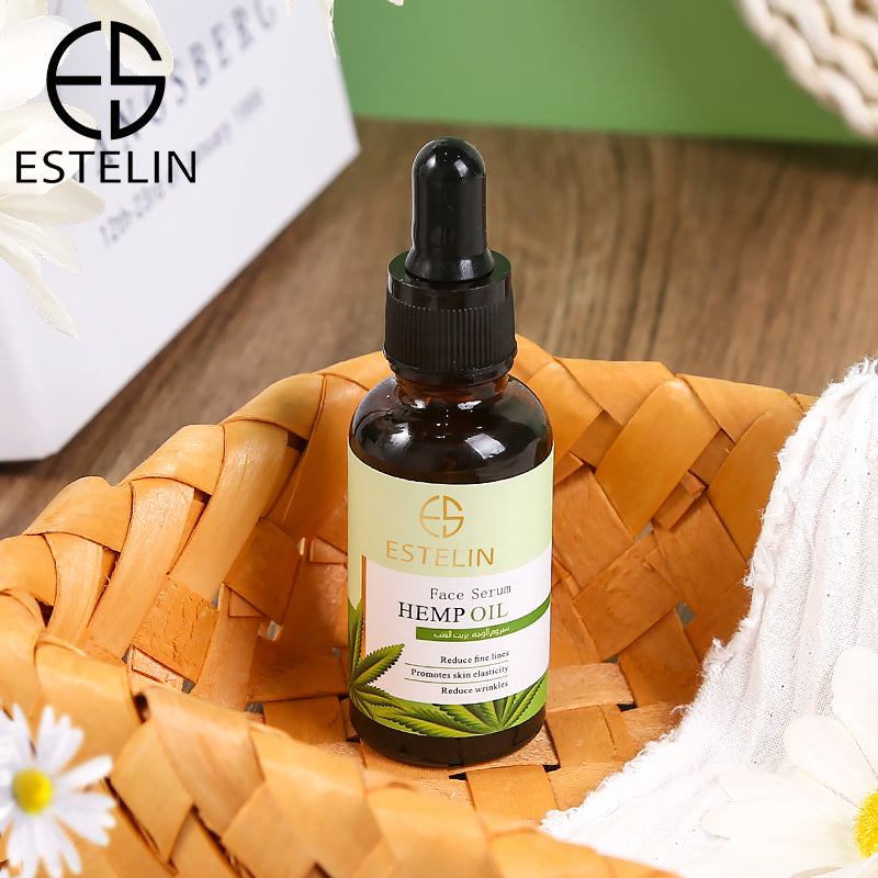 Estelin Hemp Oil Face Serum to Reduce Fine Lines & Wrinkles - 30ml - Dr-Rashel-Official