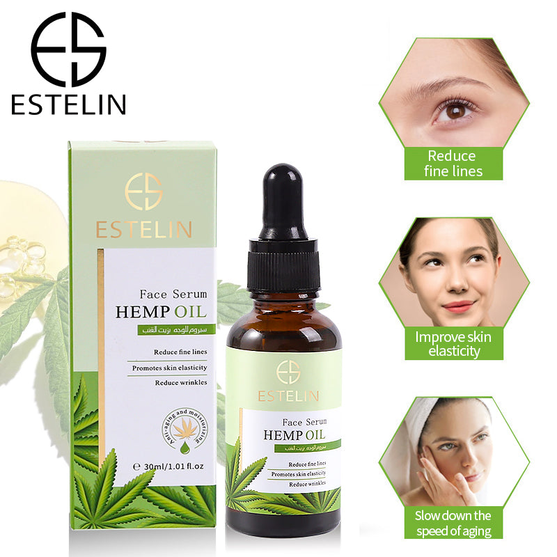 Estelin Hemp Oil Face Serum to Reduce Fine Lines & Wrinkles - 30ml - Dr-Rashel-Official