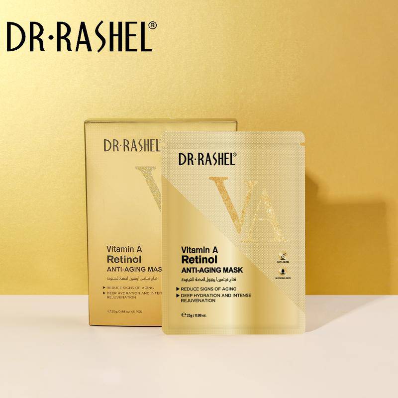 Dr Rashel Vitamin A Retinol Anti-Aging Mask sheets Pack of 5 - Dr-Rashel-Official