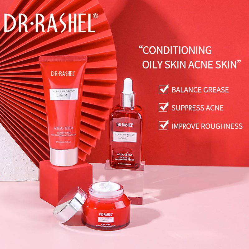 DR RASHEL AHA BHA Miracle Renewal Skin Care Set Facial Care Kit Pack Of 11 - Dr-Rashel-Official