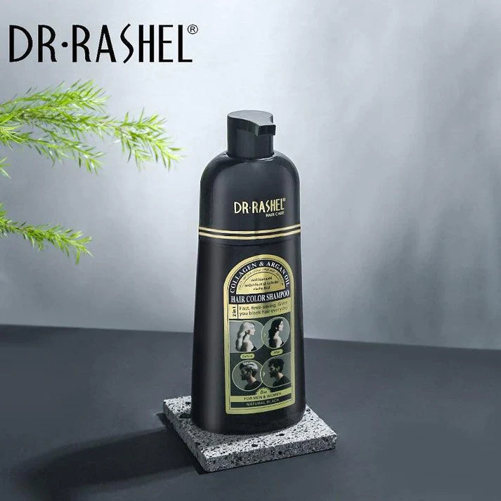 Dr.Rashel Collagen And Argan Oil Hair Color Shampoo Natural Black ā Dr- Rashel-Official