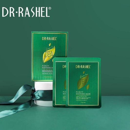 Dr Rashel Green Tea Purify Soothing Mask Sheets Pack of 5 - Dr-Rashel-Official