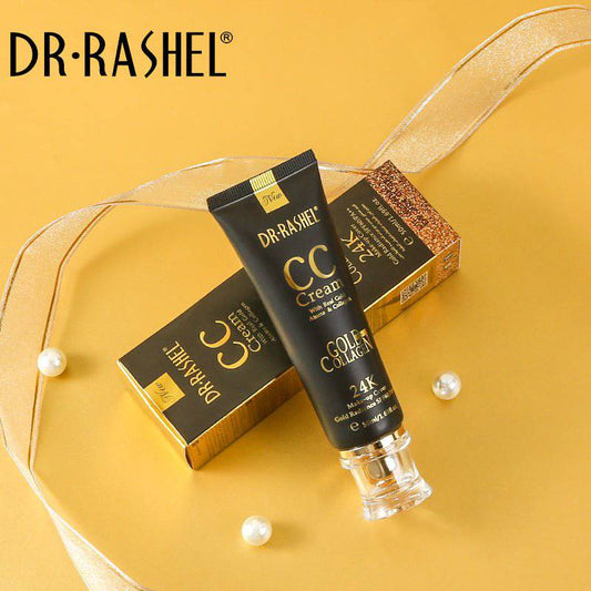 Dr.Rashel 24K CC Cream Gold & Collagen Make Up Cover Gold Radiance SPF60/PA++ - 50ml - Dr-Rashel-Official