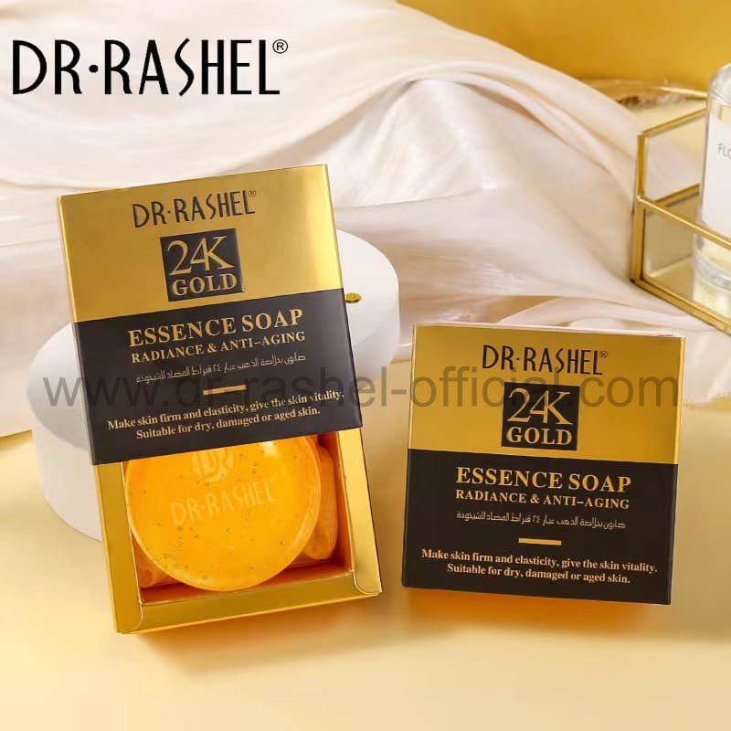 Dr.Rashel 24K Gold Radiance & Anti Aging Essence Soap - 100gms - Dr-Rashel-Official