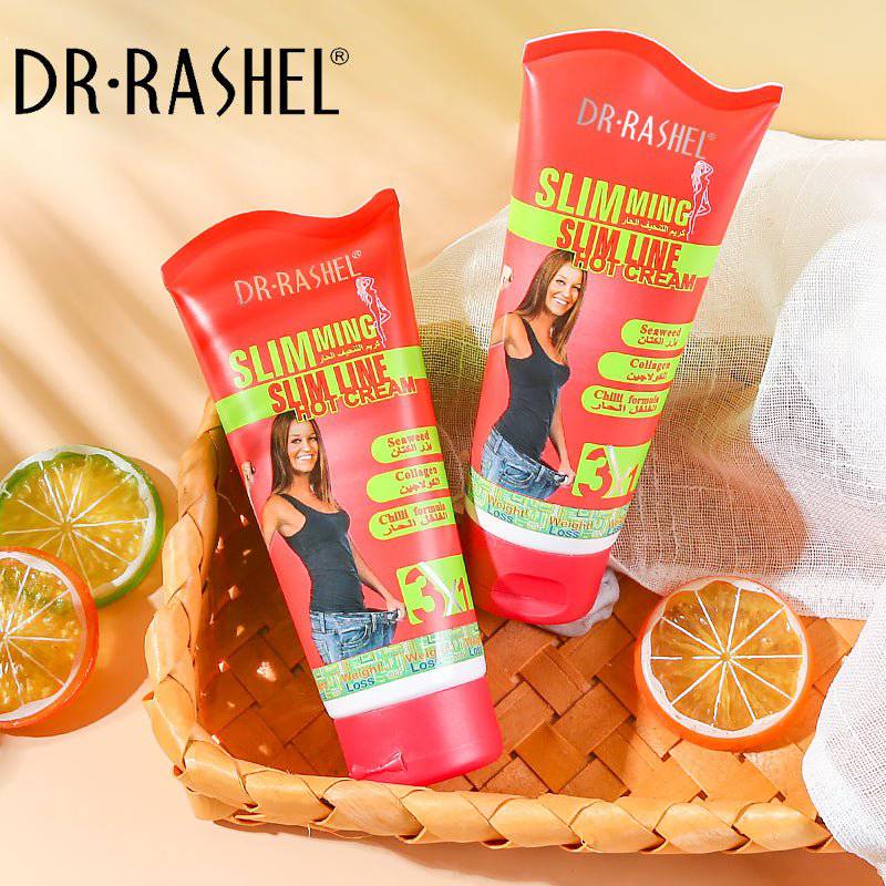 Dr.Rashel 3 in 1 Chili Slim Line Hot Cream with Seaweed Collagen & Chili Formula For Slim Fit - 150gms - Dr-Rashel-Official